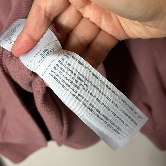 Abercrombie & Fitch Soft A&F Collection Pullover Sweater in Mauve color size L - Picture 8 of 12